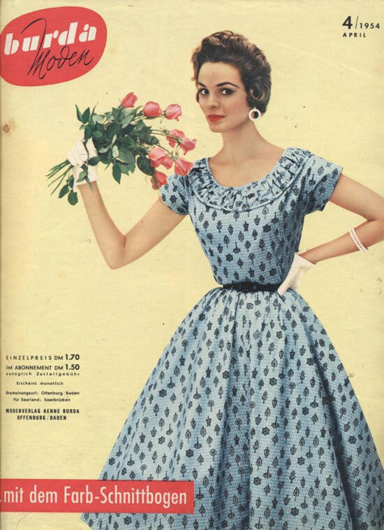 Мода в 50-е годы прошлого столетия, фото Яндекс Картинки