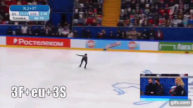 Тройной флип и тройной сальхов. Фото: гифка автора 