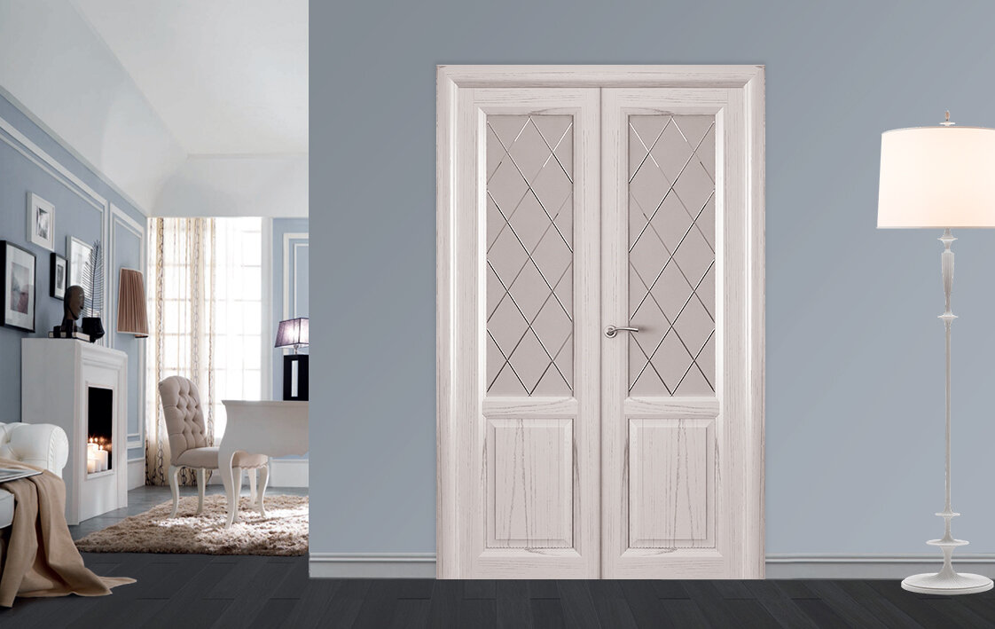 Элегантные двери со стеклом