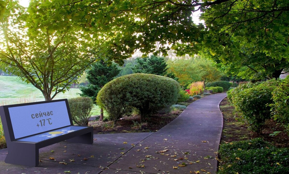  Внешне скамейка выглядит минималистично и впишется в любое современное пространство