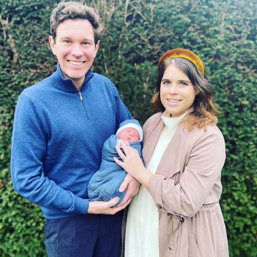 Источник фото: @princesseugenie / Instagram; Джек Бруксбэнк и принцесса Евгения с сыном Августом