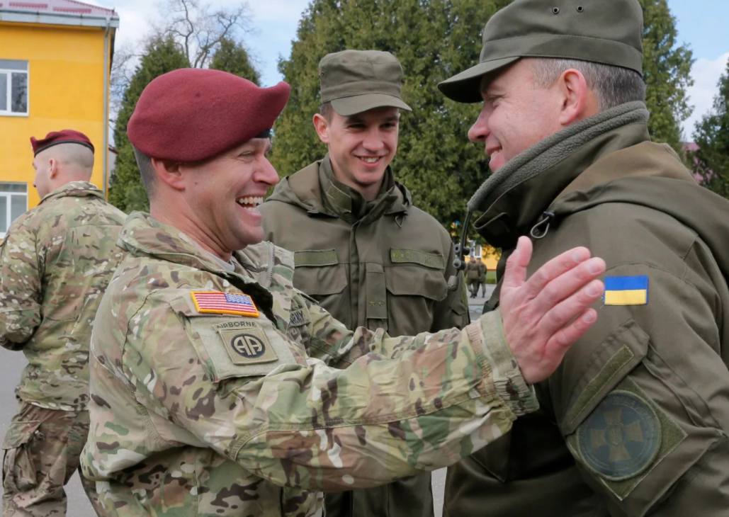 Американские и украинские военные