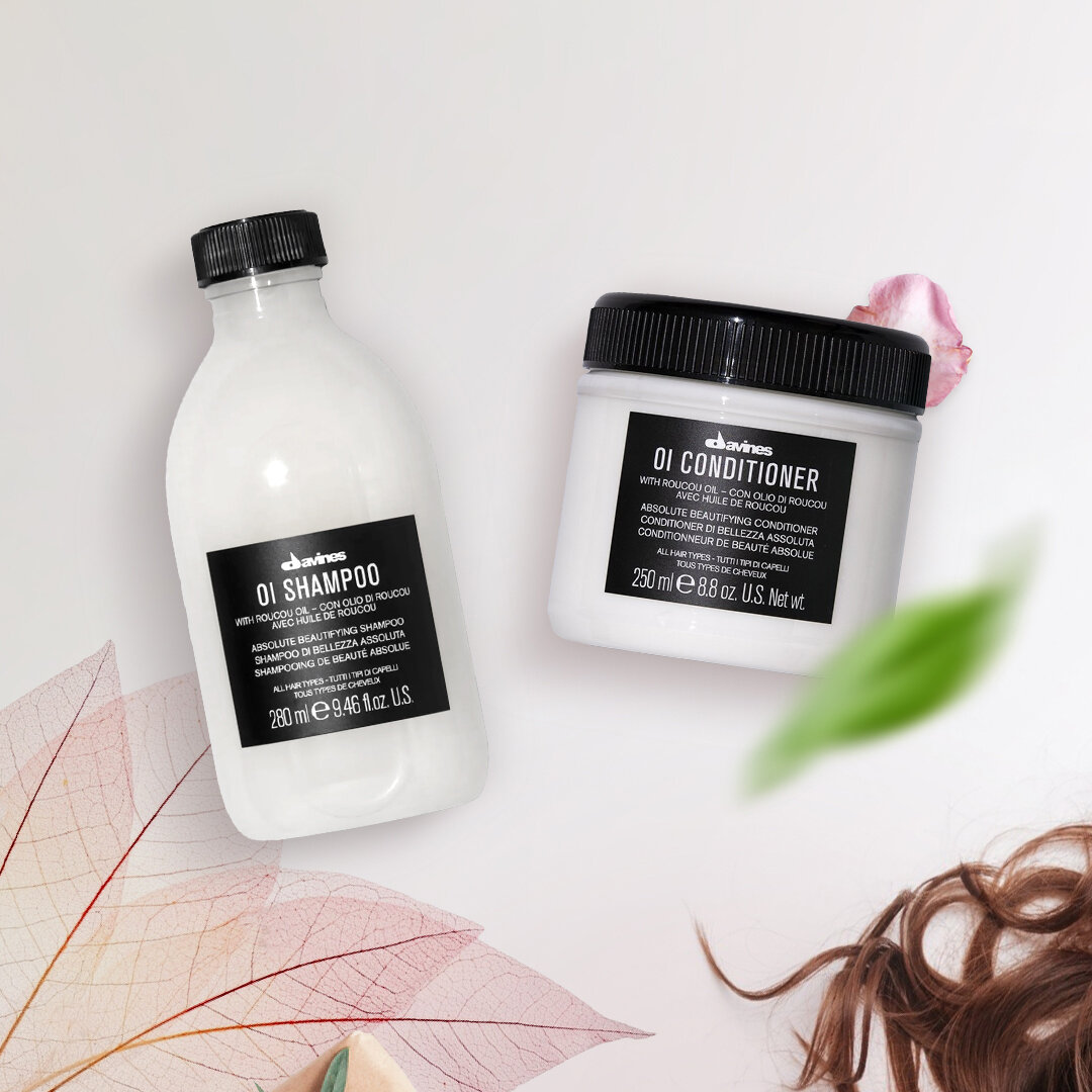 OI Shampoo шампунь для абсолютной красоты волос, OI conditioner кондиционер для абсолютной красоты волос, бренд Davines