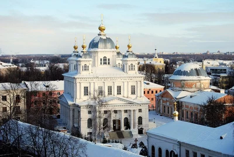 Панорама: Собор Казанской иконы Божией Матери в Казанском монастыре, православны