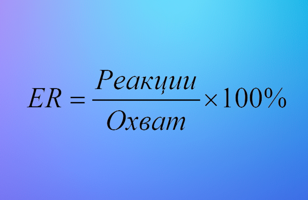 Формула Engagement Rate