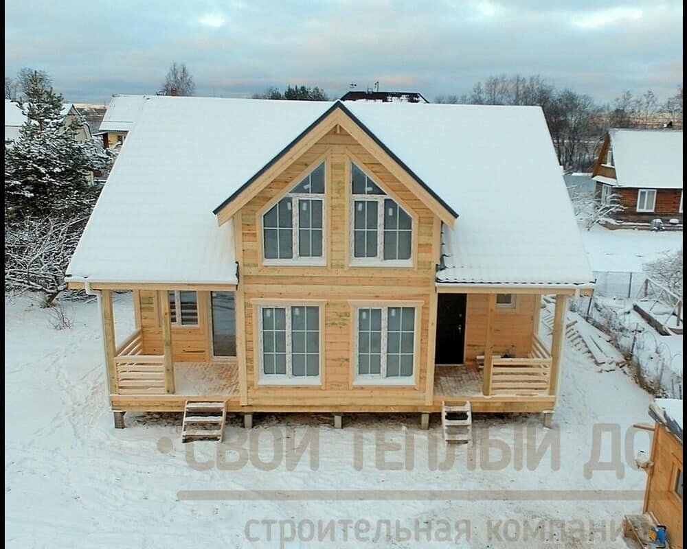 Фото дома по проекту КД-17 с одной из уже завершенных строек