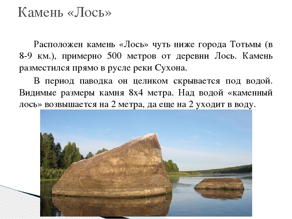 Камень лось