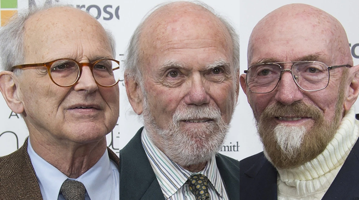 Нобелевские лауреаты по физике 2017 года Кип Торн, Барри Барриш и Райнер Вайс