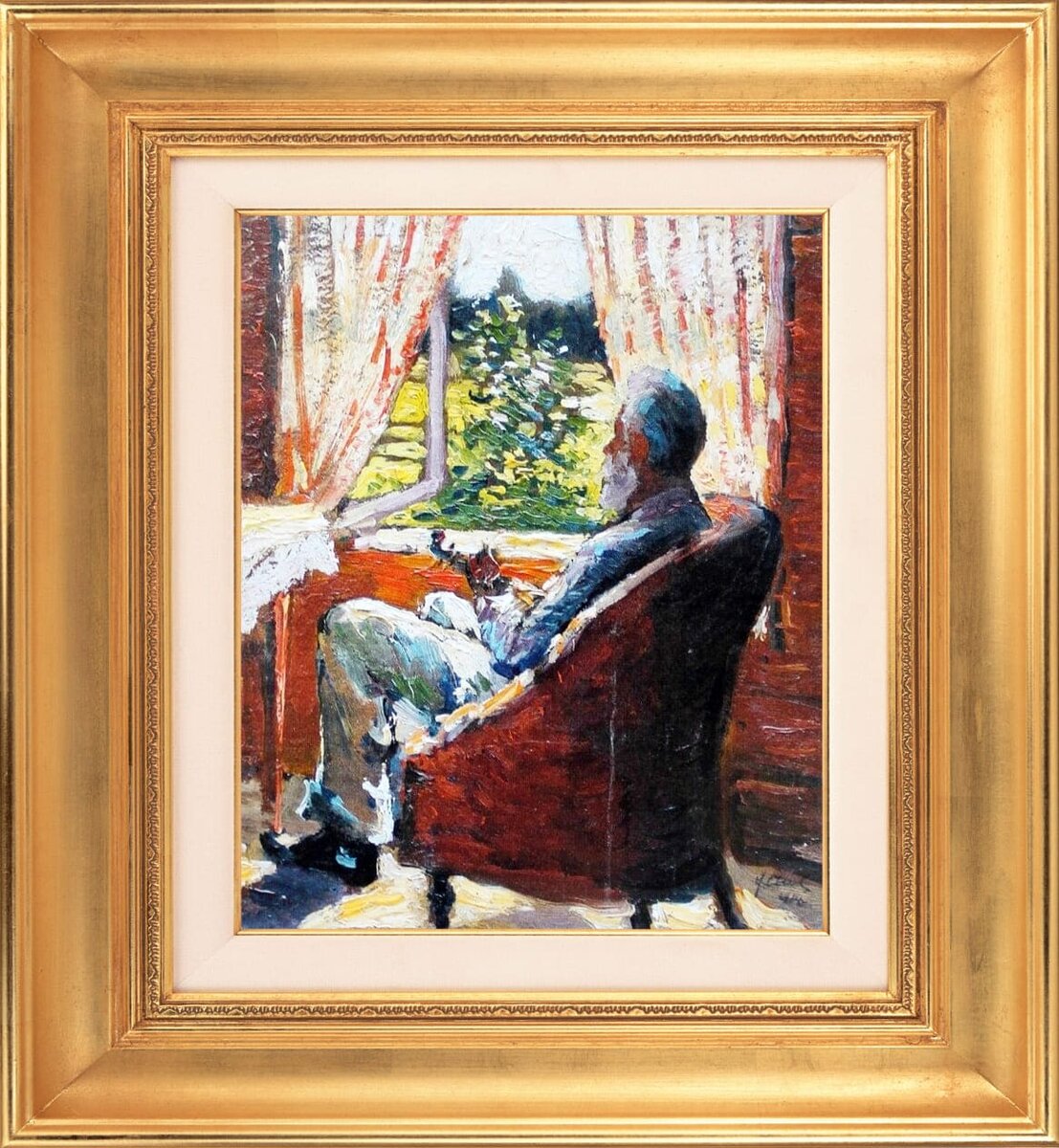 "Портрет отца". Сычёв Н.П. (1883-1964). 1914. Картон, масло.