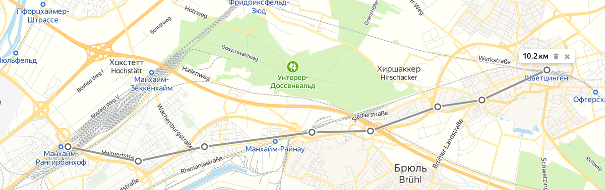 Примерный маршрут, по которому мог следовать Дрез