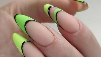 Двойной современный дизайн ногтей, фото, френч на ногтях 2022: стильные идеи.