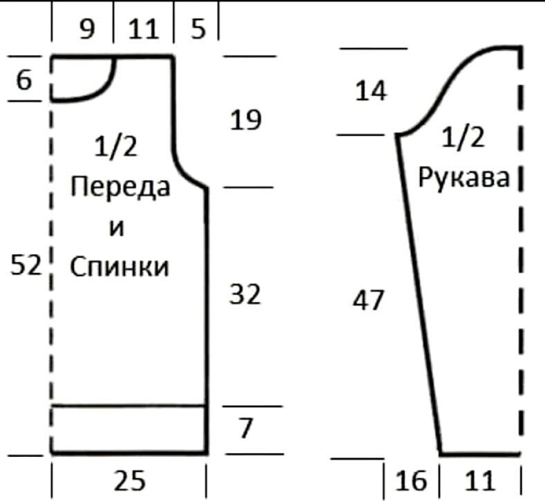 60 простых моделей свитеров спицами