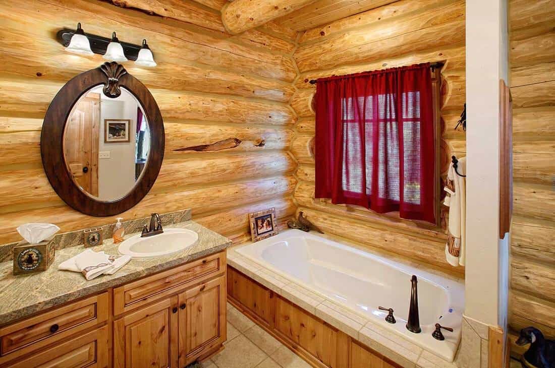 Столешница из дерева в ванную под раковину