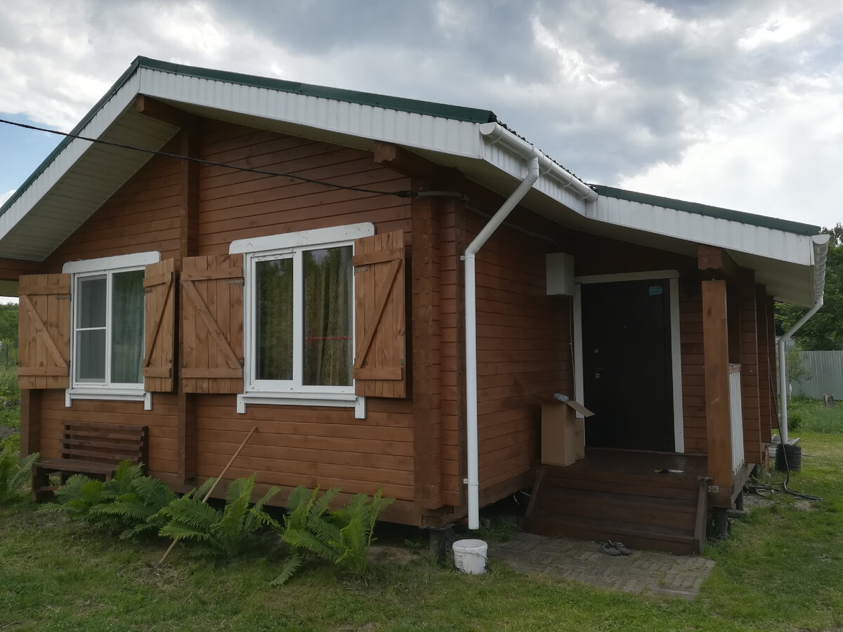 Одноэтажный дом из клееного бруса