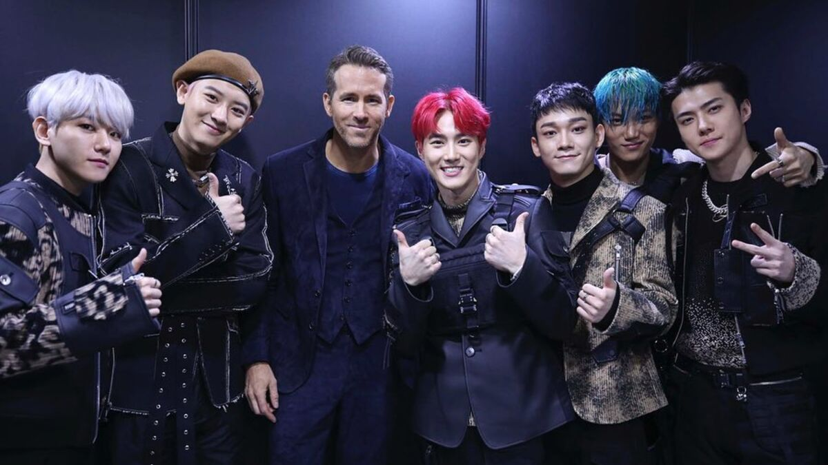 K pop самые. Ryan Reynolds EXO. Экзо Кей поп группа. Экзо 2020 группа. Группа экзо Корея участники