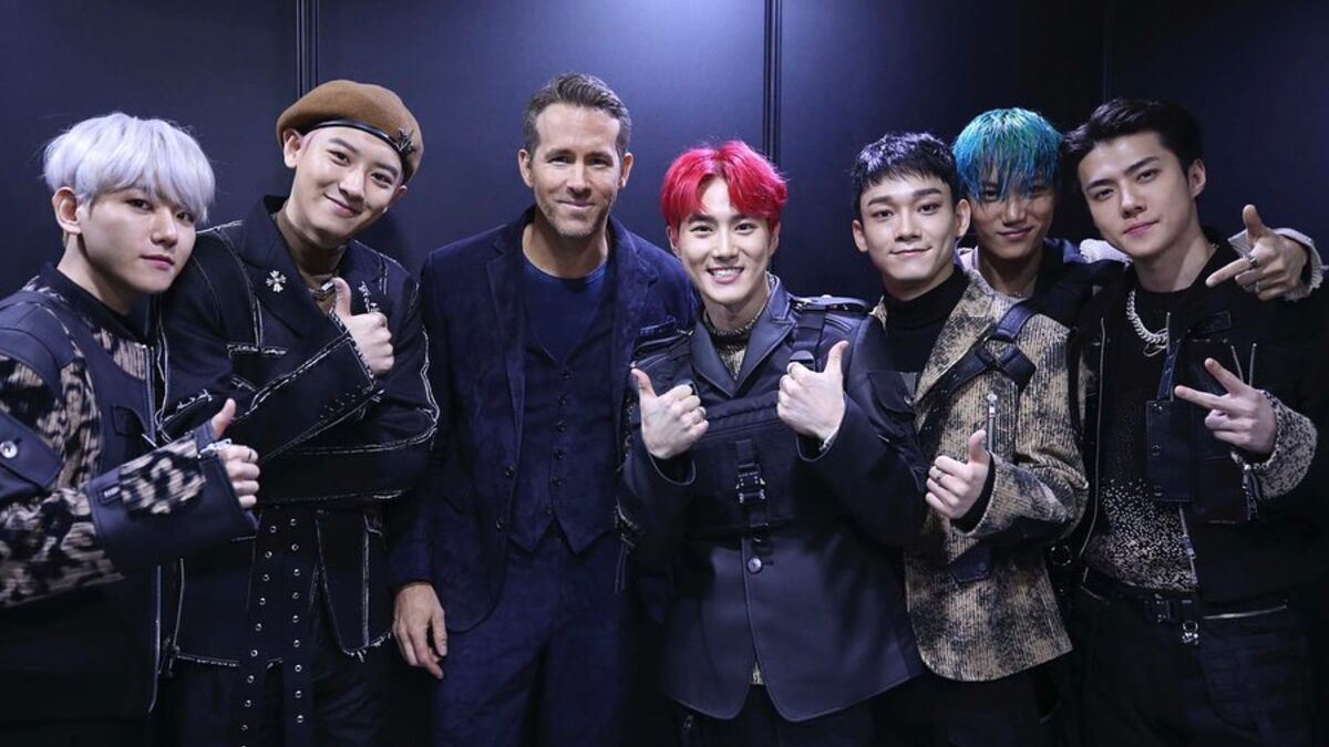 K pop самые. Ryan Reynolds EXO. Экзо Кей поп группа. Экзо 2020 группа. Группа экзо Корея участники.