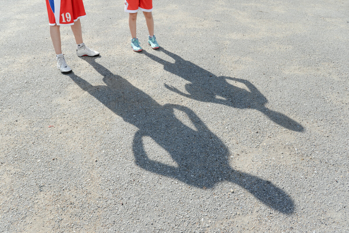 Илья и его дочь Кристина: перерыв в тренировке Фото: Дарья Пянзина для ТД