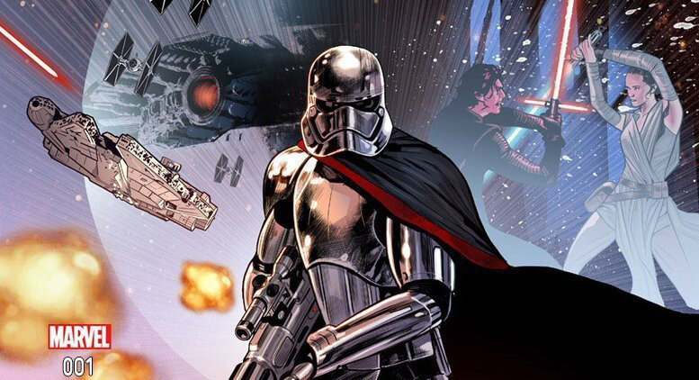 Фрагмент обложки комикса "Капитан Фазма" (Marvel), илл. Марко Чекчетто