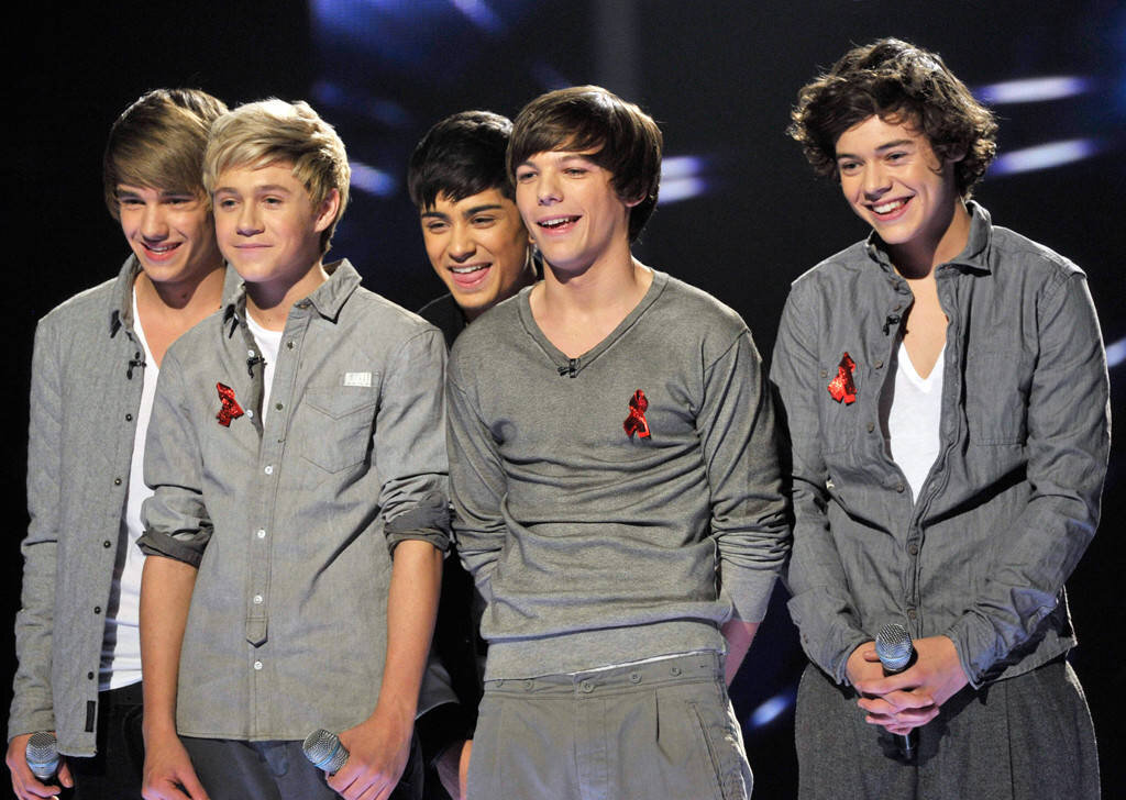 One Direction на шоу Х-фактор в 2010 году.