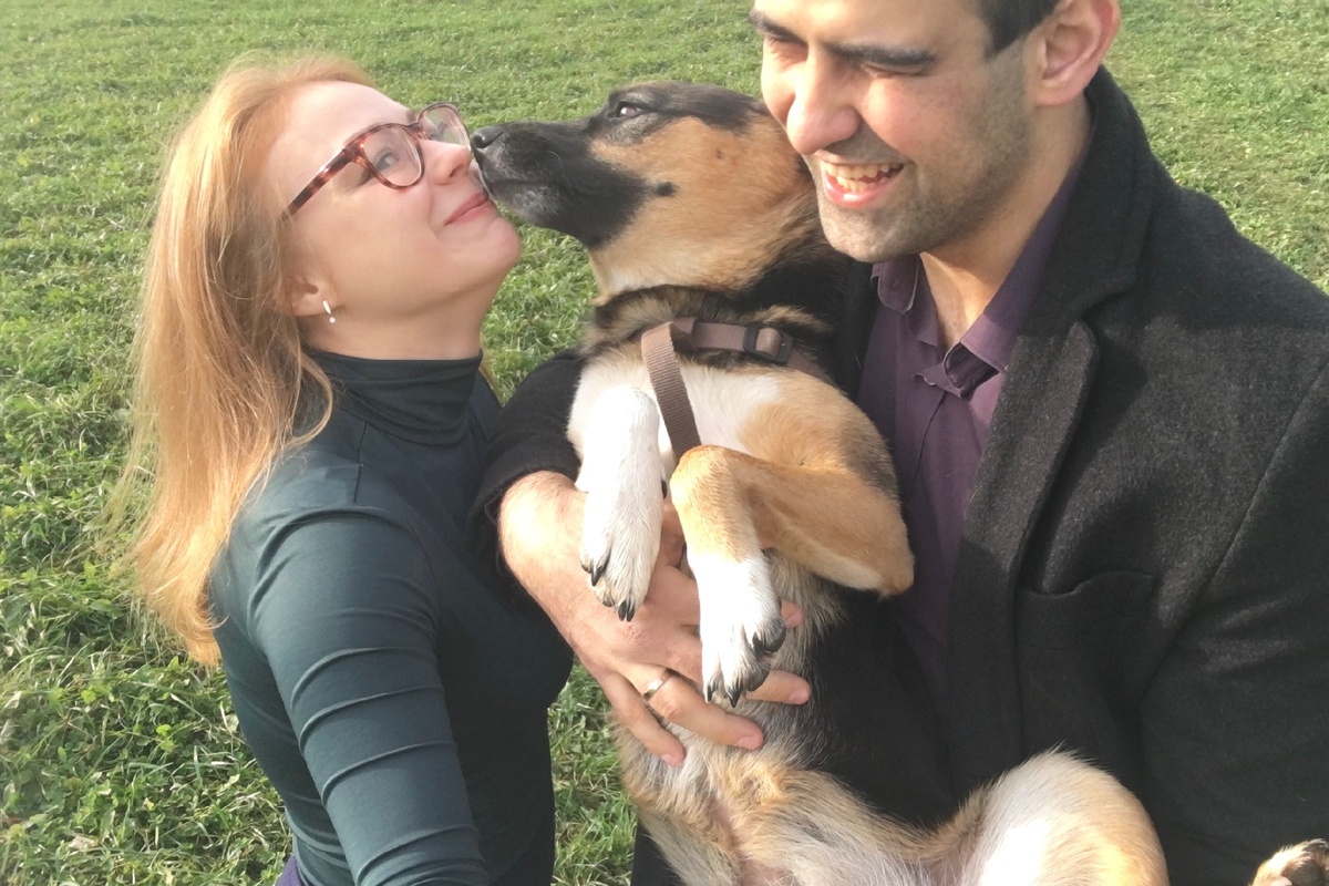 Моя жена, наш пес и я