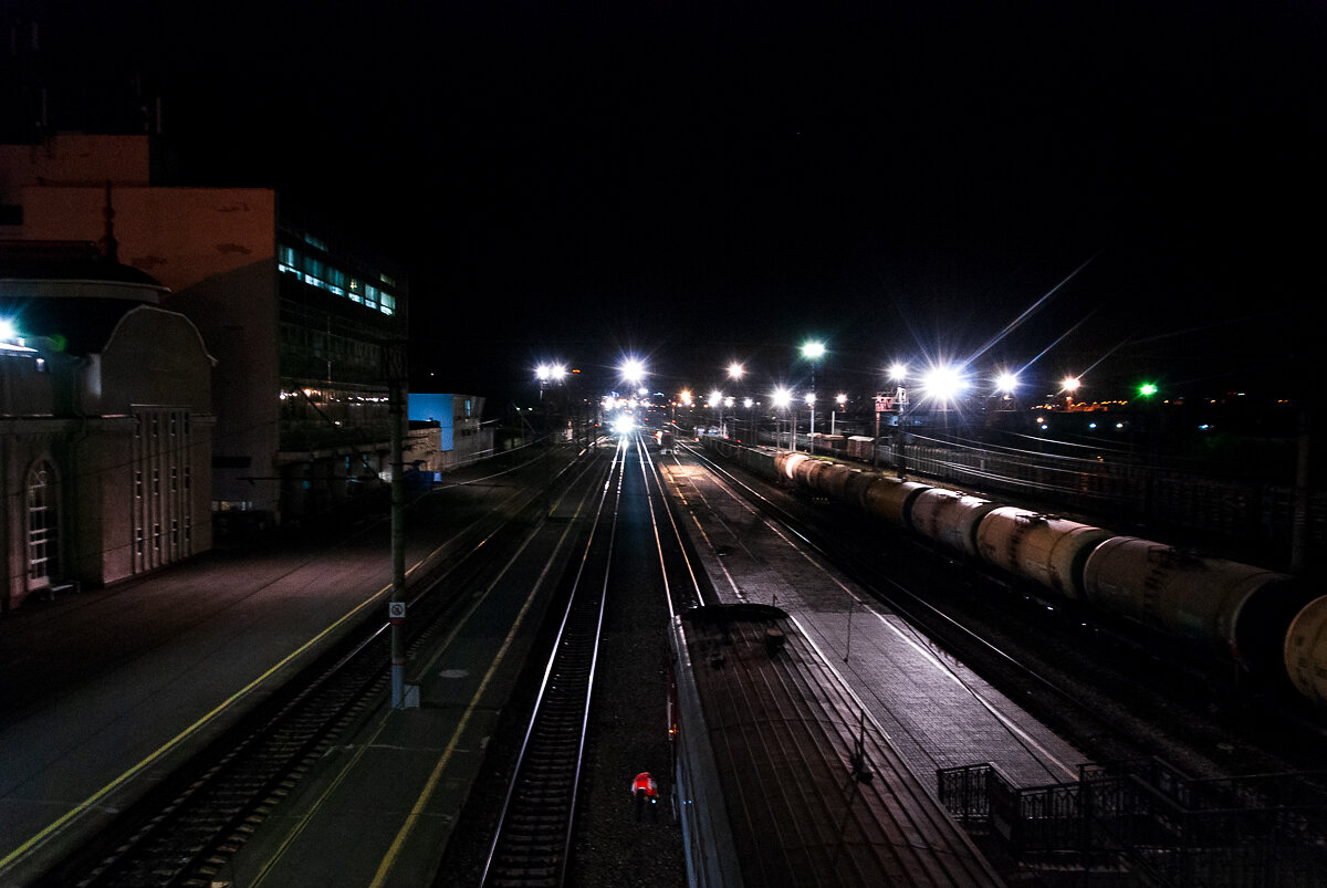 Ночной вид на станцию Ижевск