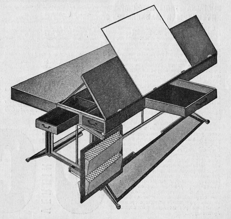 Проект универсального трансформирующегося стола. Автор Иван Морозов 1926 г.