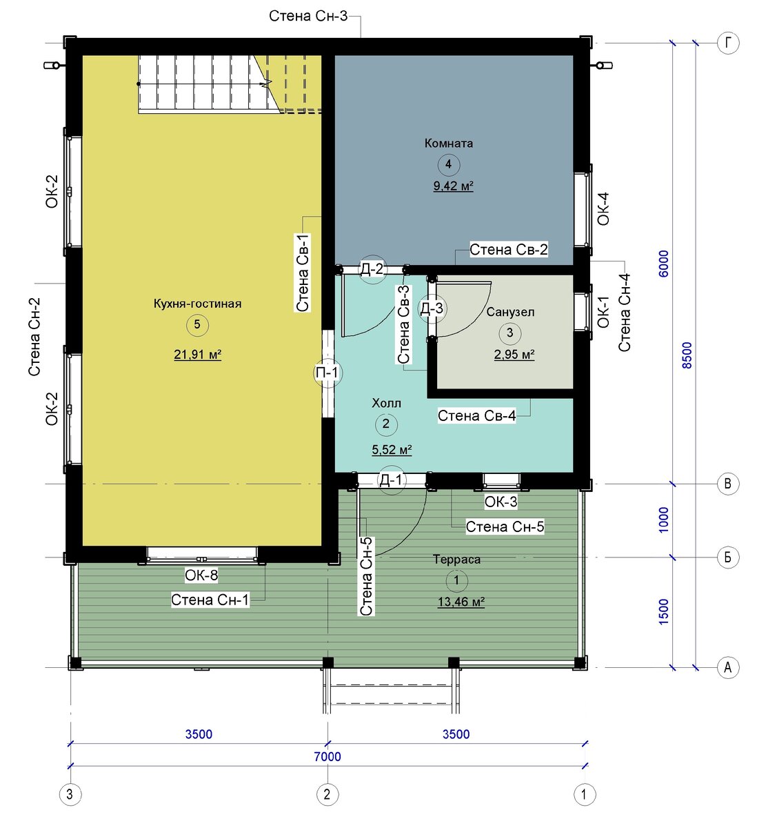 План 1 этажа