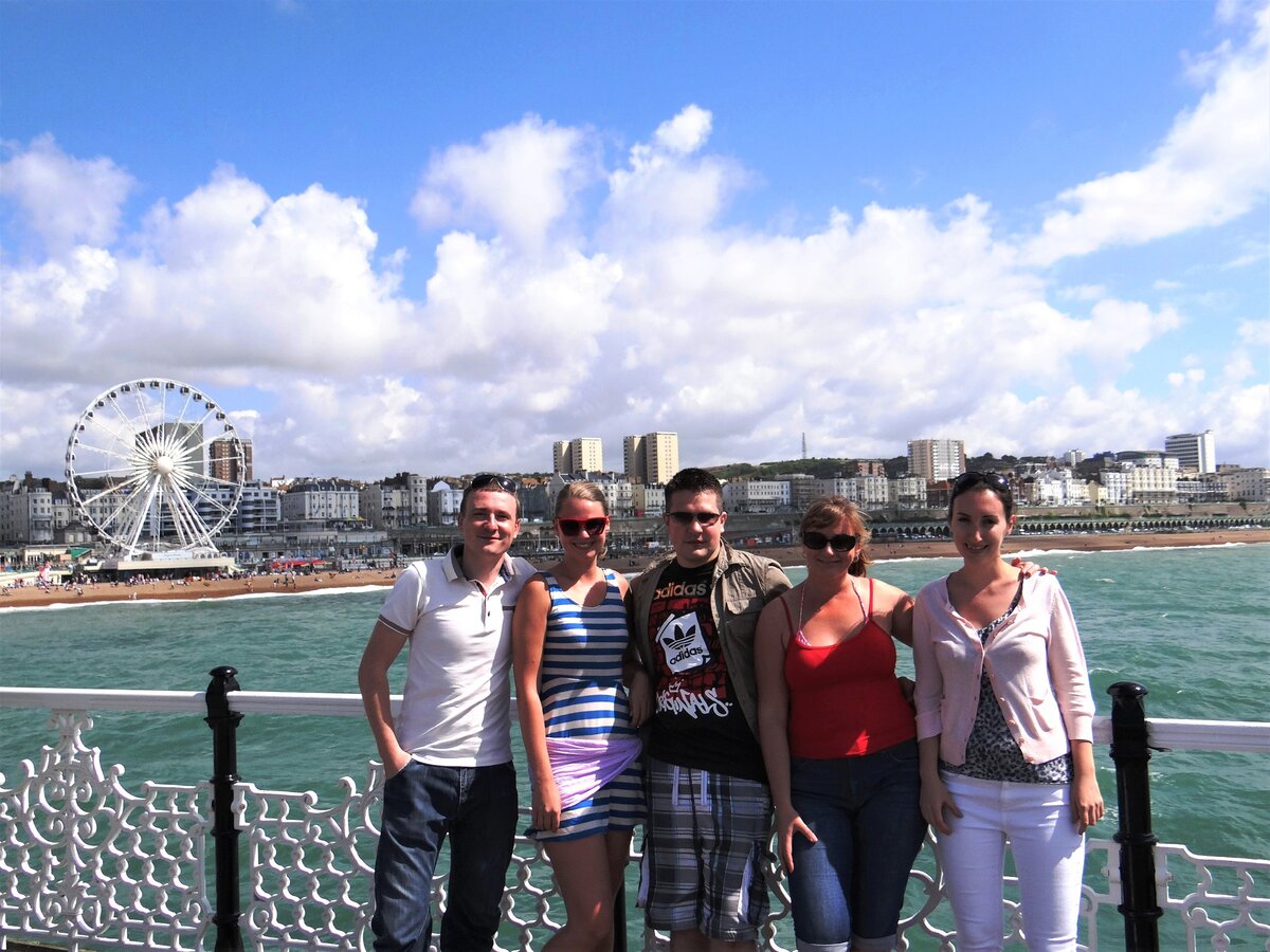 С друзьями в Брайтоне