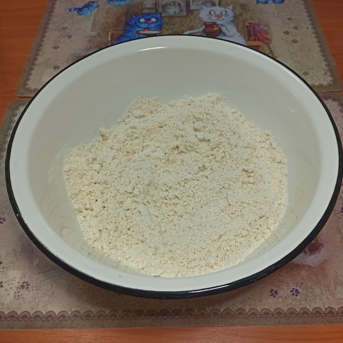 До такой крошки нужно перемешивать