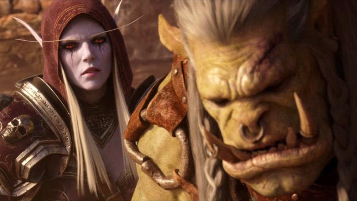 Сильвана и Саурфанг в финальном поединке (World of Warcraft: Battle for the Azeroth).