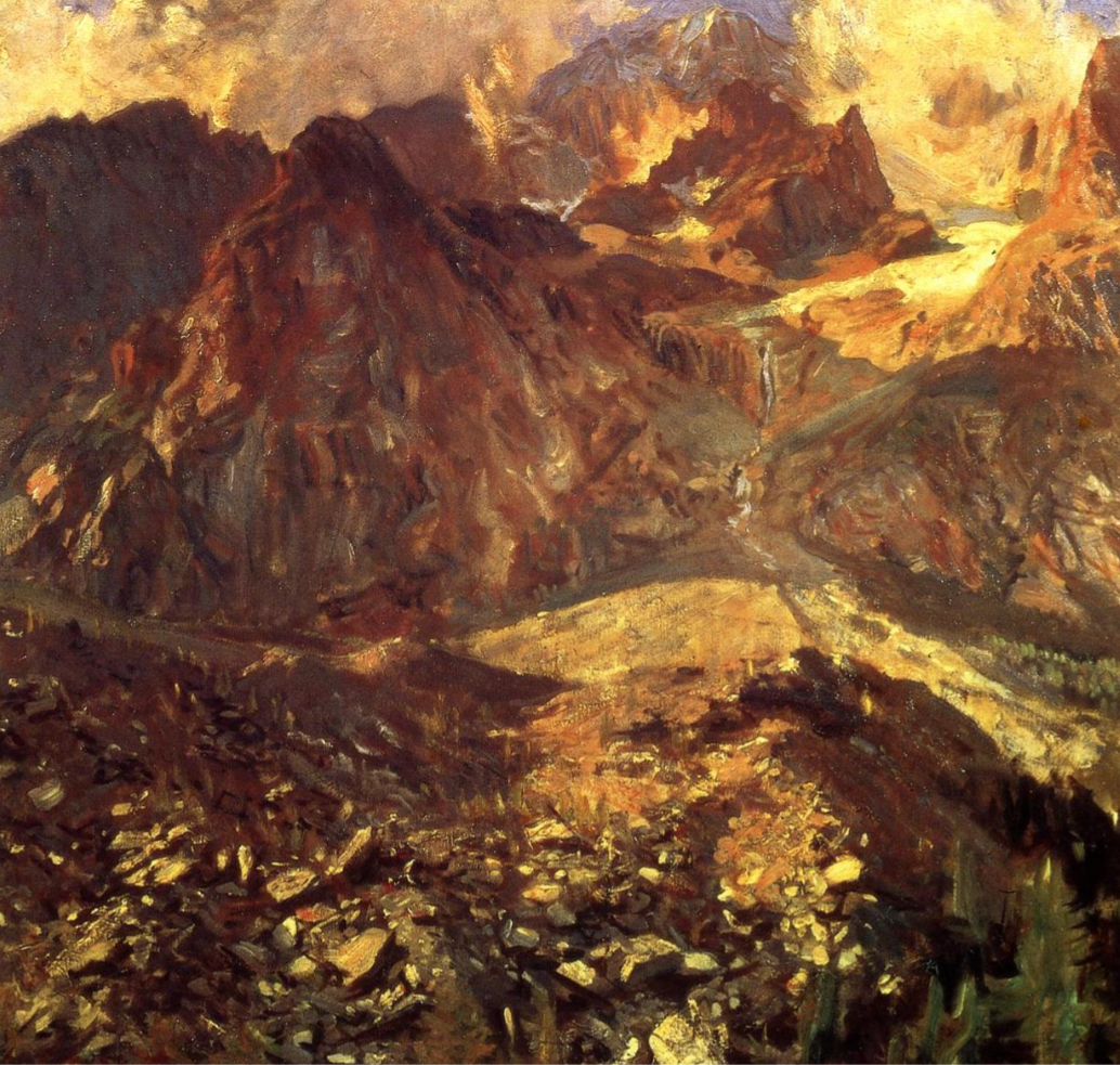 Фотография картины Д. С. Сарджента "В горах"(из открытых источников)