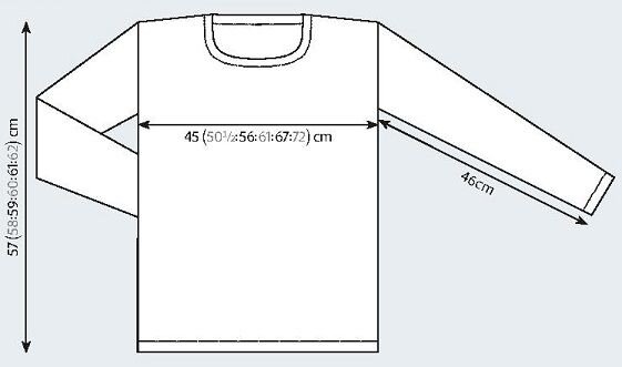 фото джемпера от дизайнера Pat Menchini переведено из журнала “The Knitter” №160 2021