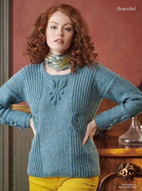 фото джемпера от дизайнера Pat Menchini переведено из журнала “The Knitter” №160 2021