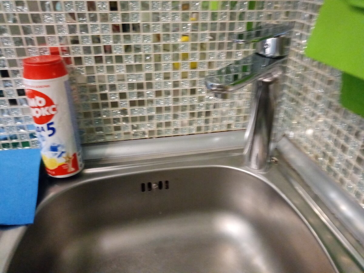 Новый кран на кухне.