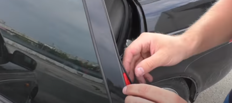 Решил проблему с задуванием воздуха в щели при езде на Приоре, Калине, Гранте, Ваз 2110-12, 14, дешево и проверенно