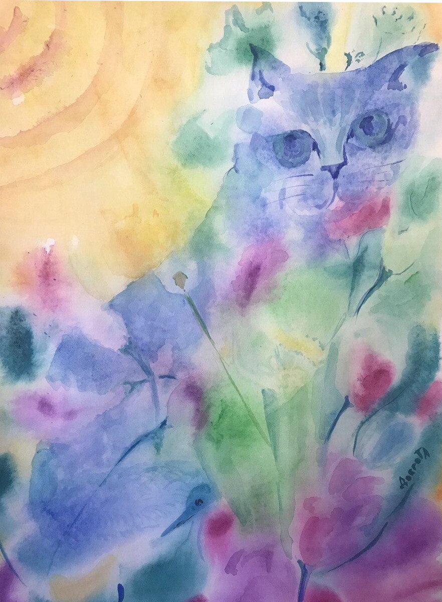 Акварель, бумага, 2019