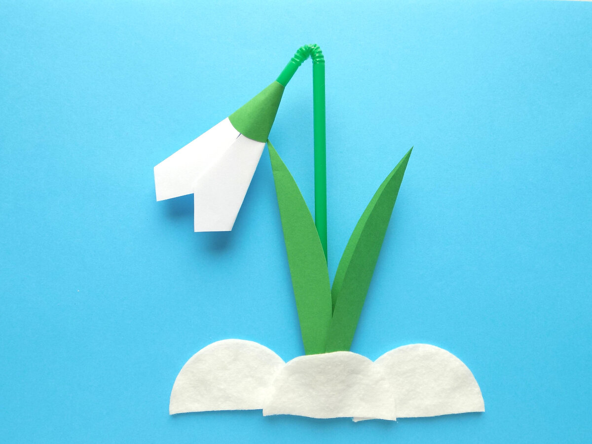 Подснежник оригами: 3 пошаговых варианта