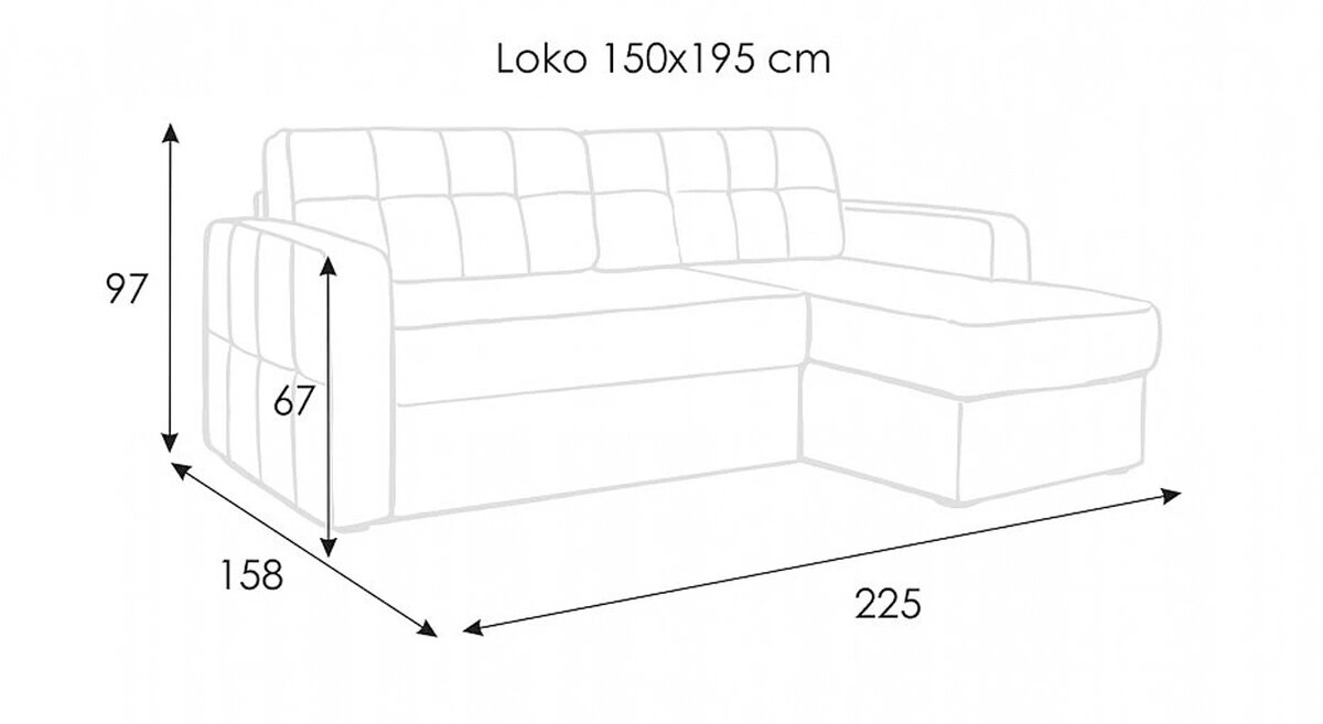 Аскона диван Локо 150