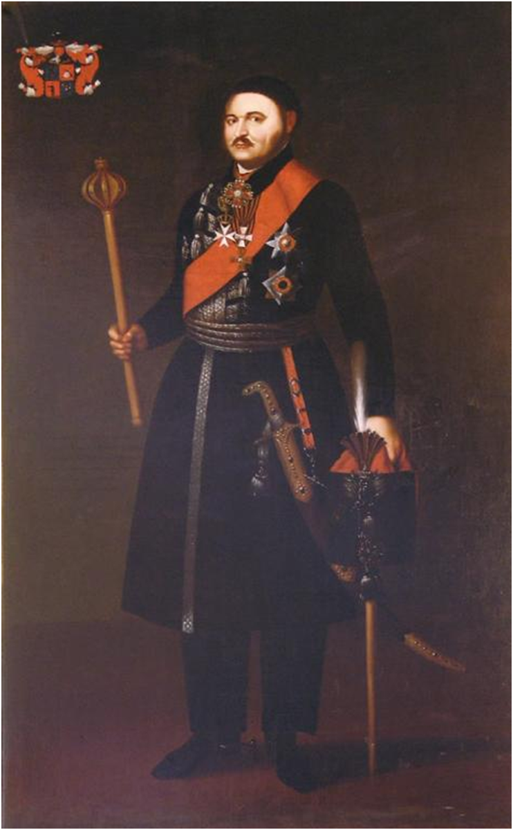 Донской войсковой атаман 1797-1801 годов, генерал от кавалерии Василий Петрович Орлов. Неизв. худ. ХVIII века. Холст, масло.