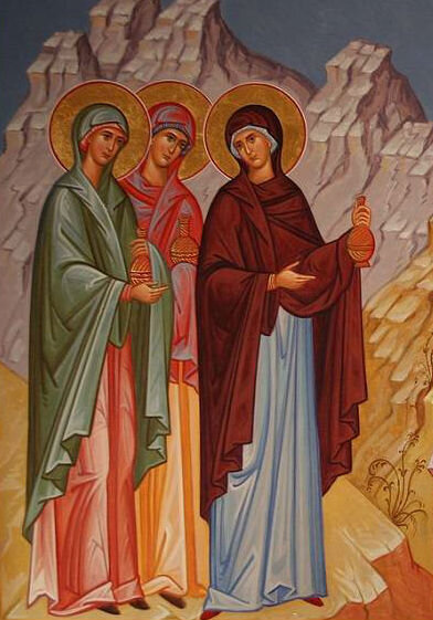 Картинки иконы жен мироносиц
