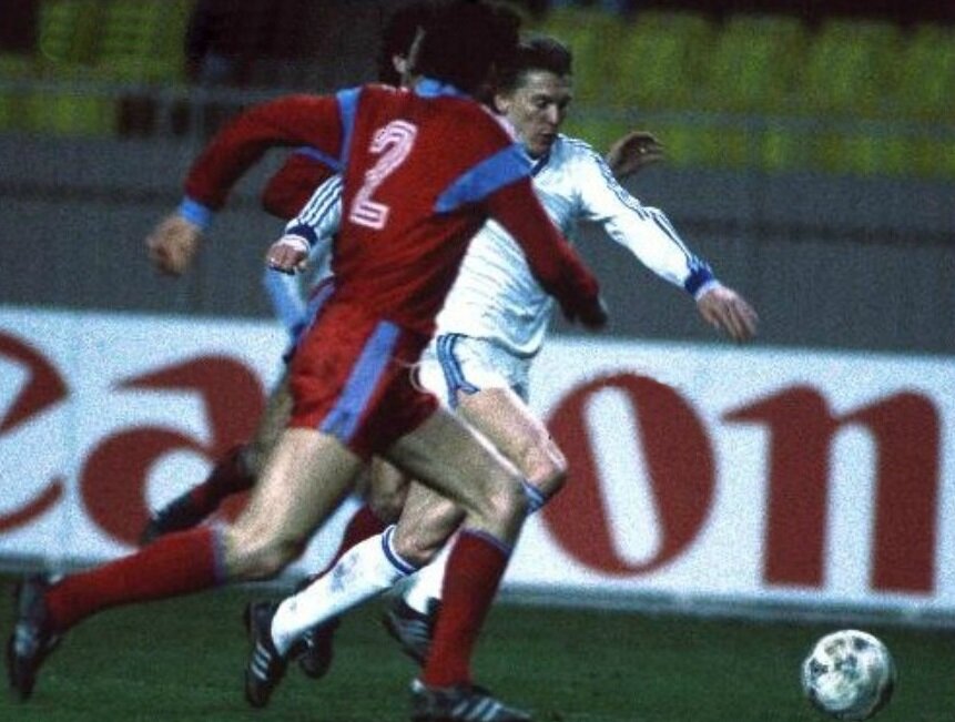 Кадры из финала Суперкубка, между Стяуа и киевским Динамо