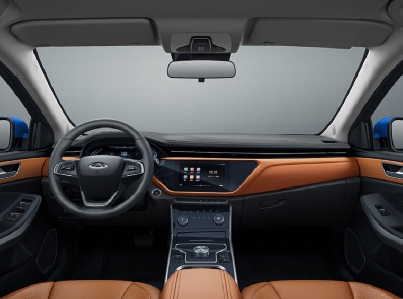 На фото: Интерьер электрокара Chery Arrizo e 