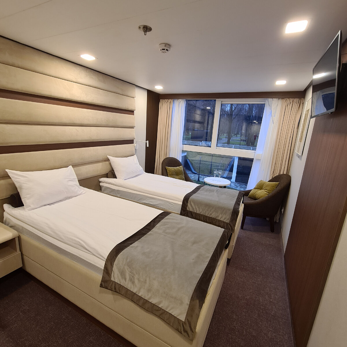 Каюта в начале поездки