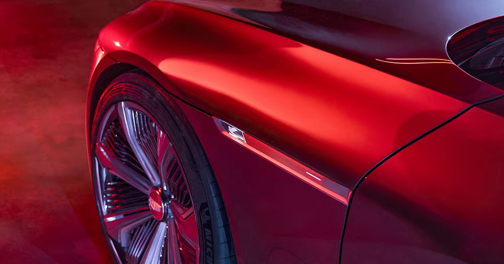 Профиль предстоящего электрического седана Cadillac Celestiq от General Motors (Источник: GM)