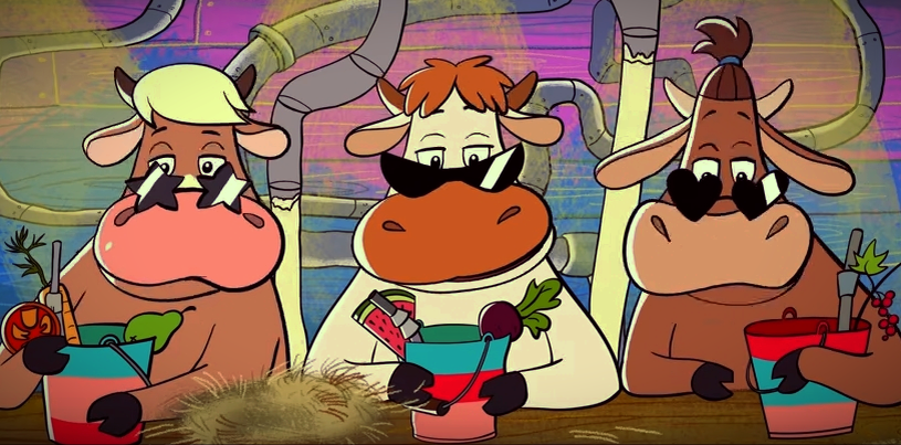 Кадр из мультфильма "Новое Простоквашино" 