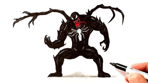 Как нарисовать Venom & Carnage Offline Учебник