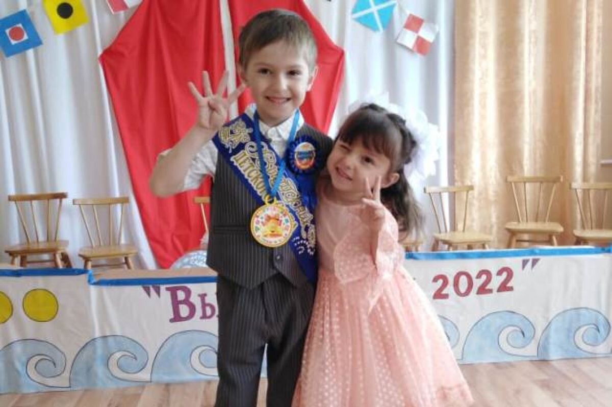    В детском саду Ибрагим был единственным выпускником, теперь будет единственным учеником первого класса.