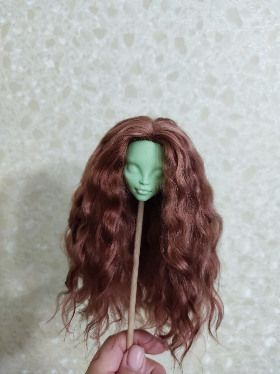 После мытья и обработки бальзамом.