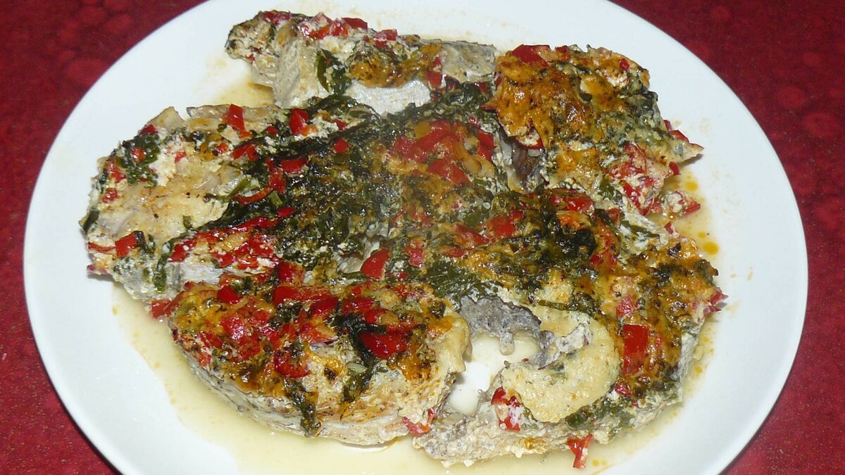    Морская рыба в духовке