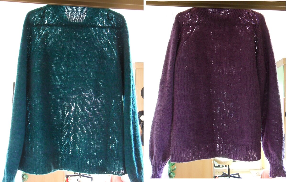 Здесь на просвет постаралась показать: насколько разная плотность